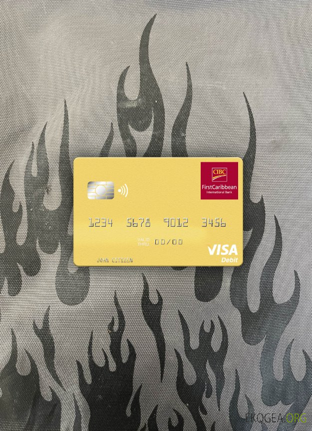 Photolook de la carte de débit visa CBIC de Grenade avant